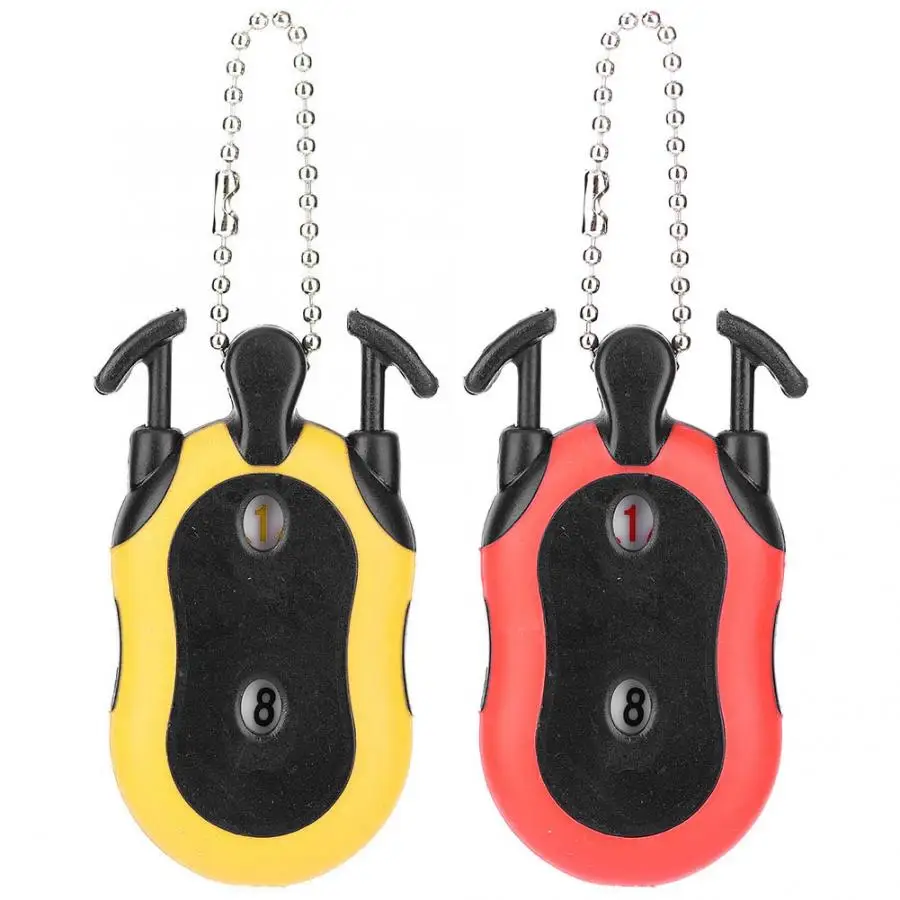 Портативная счетная мини квадратная пластиковая табло с брелок для улицы