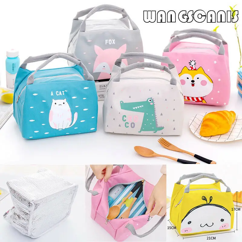 2019 Fashion Brand New Hot Cute Animal Portable Insulated Canvas Cooler Picnic Lunch Bag Thermal Food Tote | Багаж и сумки