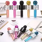 Портативный Bluetooth-микрофон WS858 для караоке, беспроводной Профессиональный динамик, ручной микрофон KTV для дома, музыкальный плеер