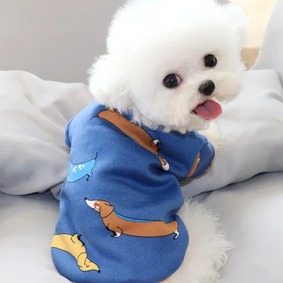 Осенняя одежда для домашних животных Тедди Ins Одежда собак Маленькая женская Corgi