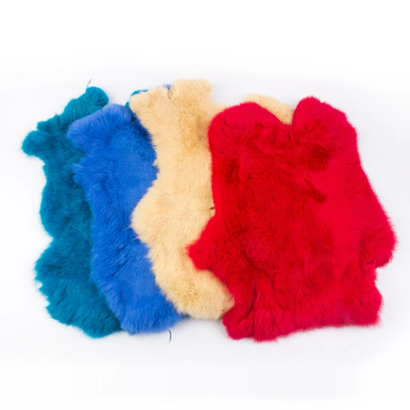 Натуральный мех кролика DIY швейная ткань пушистый кожа украшение дома Одежда