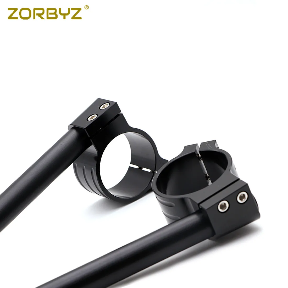 ZORBYZ 58 мм ЧПУ черный зажим-клипса Ons Руль Бар Вилка трубка для Benelli Leoncino 500 |