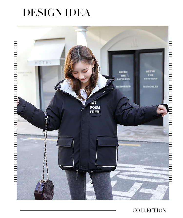 Abrigos Mujer Invierno Short Winter Jacket Women Fur Cotton Padded Jacket Female Parka Womens Jacket Winter Coat for Woman