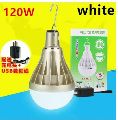 120W white Портативная перезаряжаемая лампа для палаток, походов, походов, аварийного освещения, наружного освещения 20 Вт 28 Вт 30 Вт 38 Вт 65 Вт 68 Вт - Испускаемый цвет: 120W white