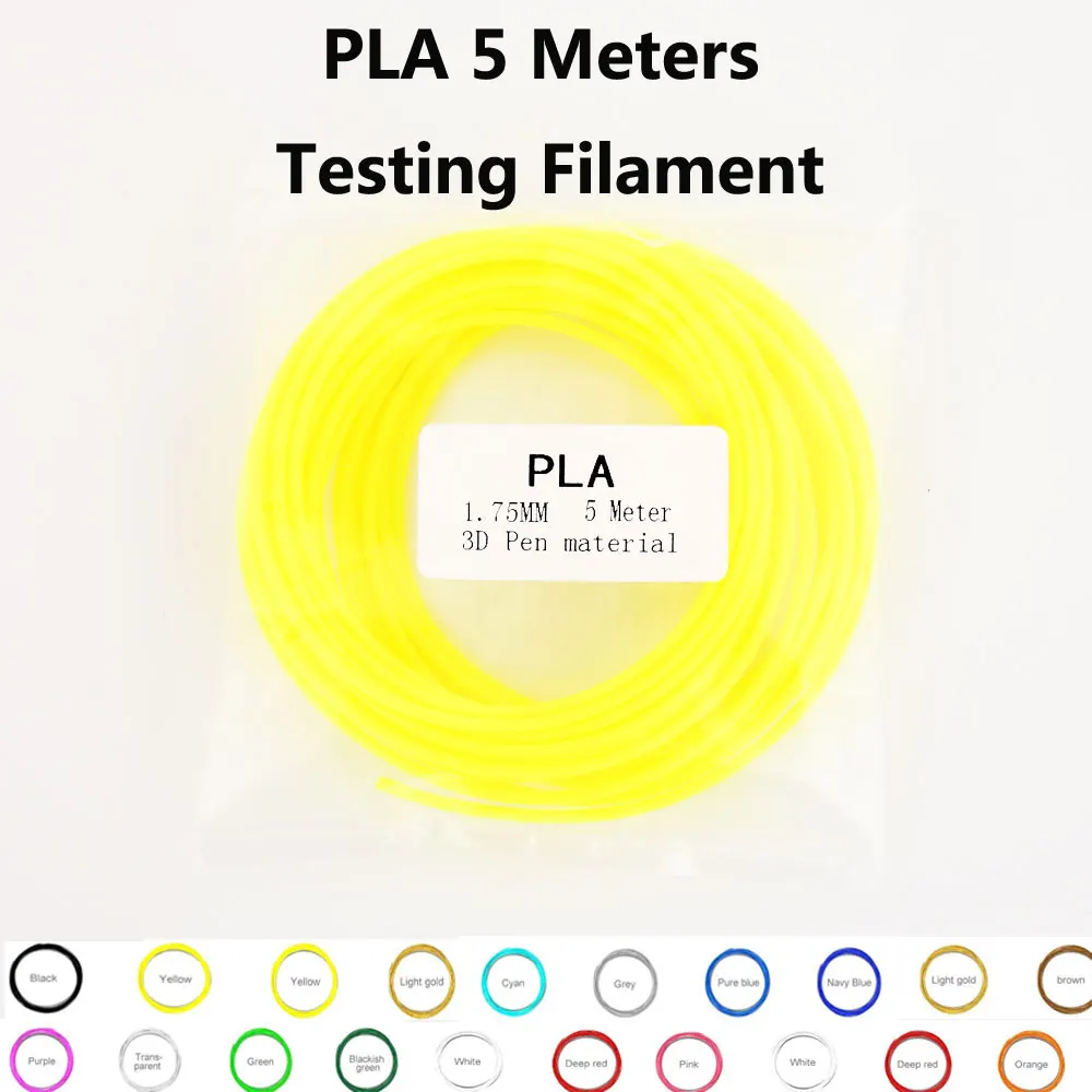 

SUNLU PLA Filament For 3D Pen Printing Pens 1.75mm Materials PLA Testing 3d Printing Pens Refills 5 Meters Random Color