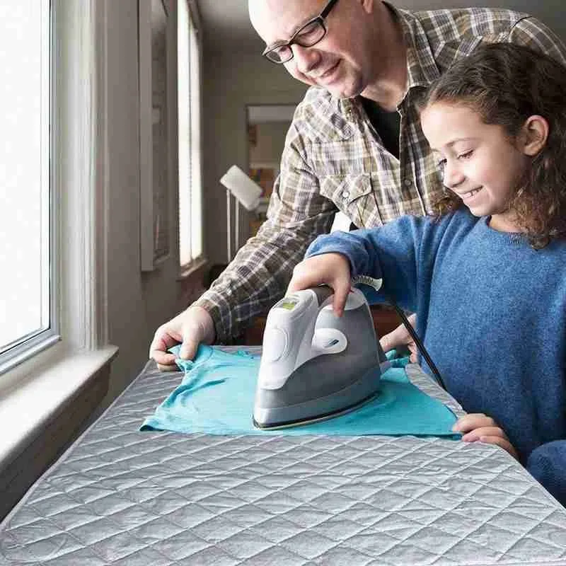 Table Top Ironing Mat Heat Resistant Blanket Press Clothes Protector Portable 60*55cm Laundry Pad Washer Dryer Cover Board | Дом и сад