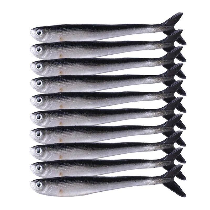 5 шт. 3D глаза рыболовные приманки искусственные вьющиеся мягкий Мягкая приманка