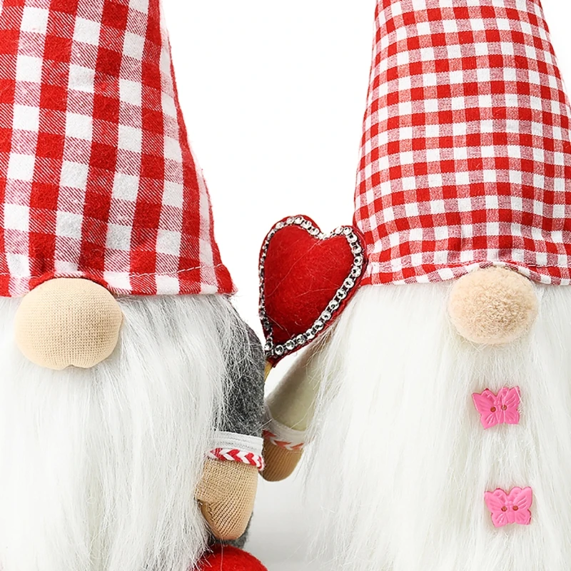 

Cute Valentine's Day Dolls Gifts Gnome Decor Home Party Decorations Kids Toys 11UA