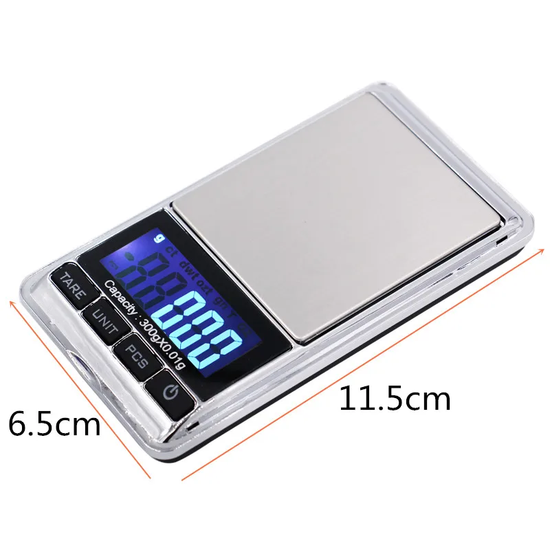 300g x 0.01g Electronic Scale Jewelry Diamond Digital Pocket Portable with backlight Weight Balance Kitchen Gram 40% off | Инструменты