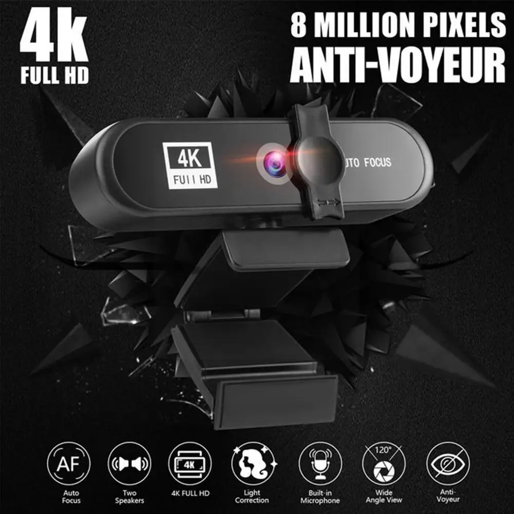 

2K 4K Webcam Sailvde Conferentie Pc Webcam With Gift Camera With Tripod 1080P Usb Mini Microphone Autofocus Camera Laptop W C9I8
