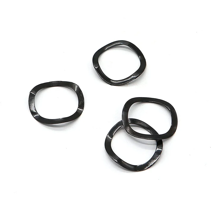 Черное стальное кольцо пружинная шайба три волнистых шайбы 65MN искусственная