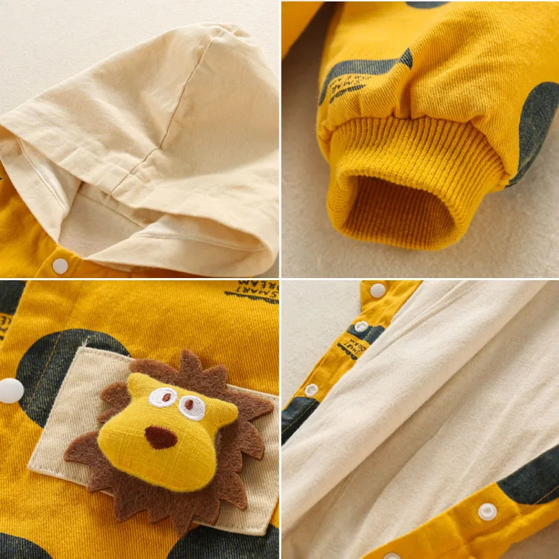 

Baby Clothes Infant Romper 2021 Spring Autumn Boys Girls Dot Jumpsuit Cute Lion Cartoon Outfits Clothing for Girls Baby Costumes