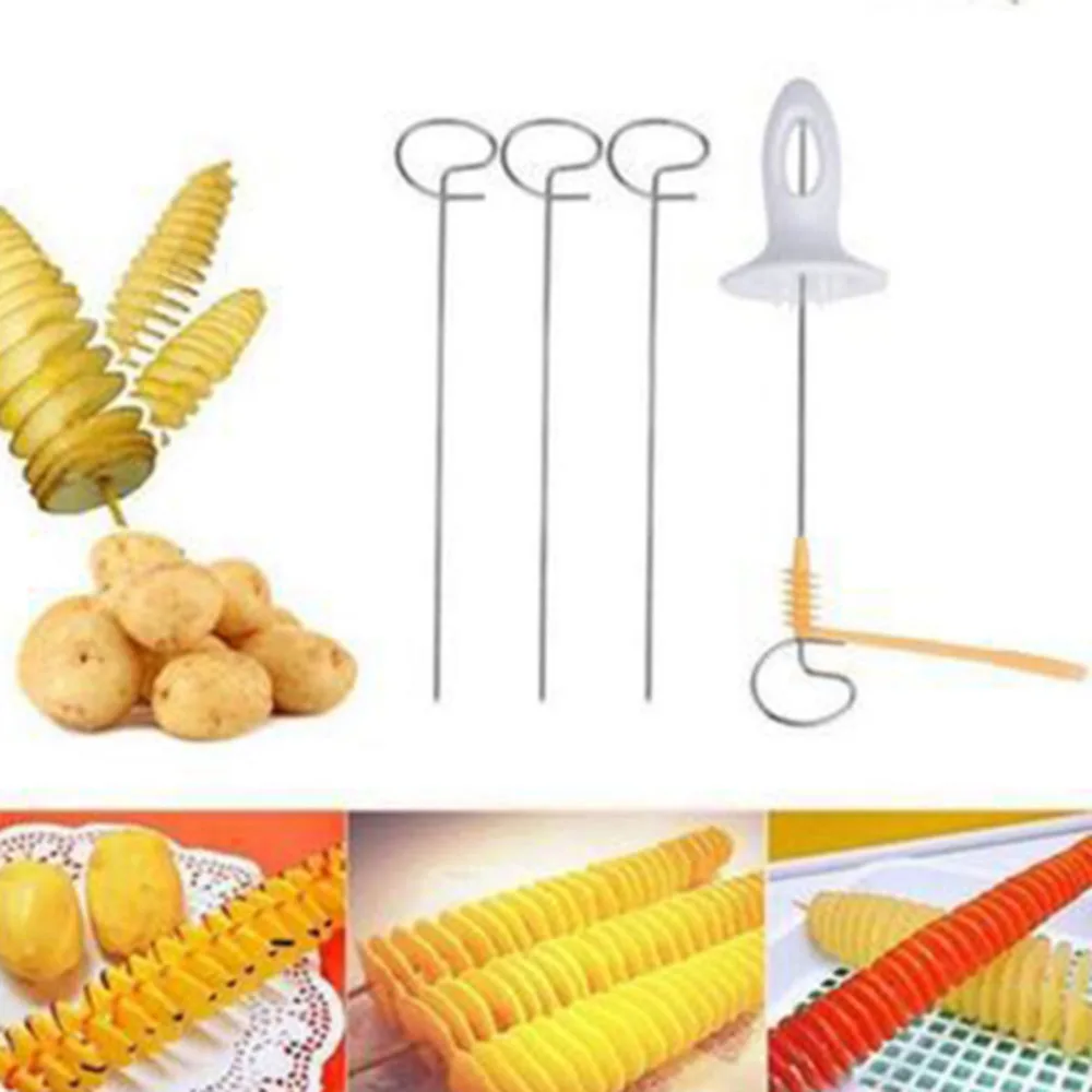 

Rotate Slicer Spiral Potato Cutter Machine Cutting Models Fry Vegetable Kitchen Accessories Kitchen Utensils