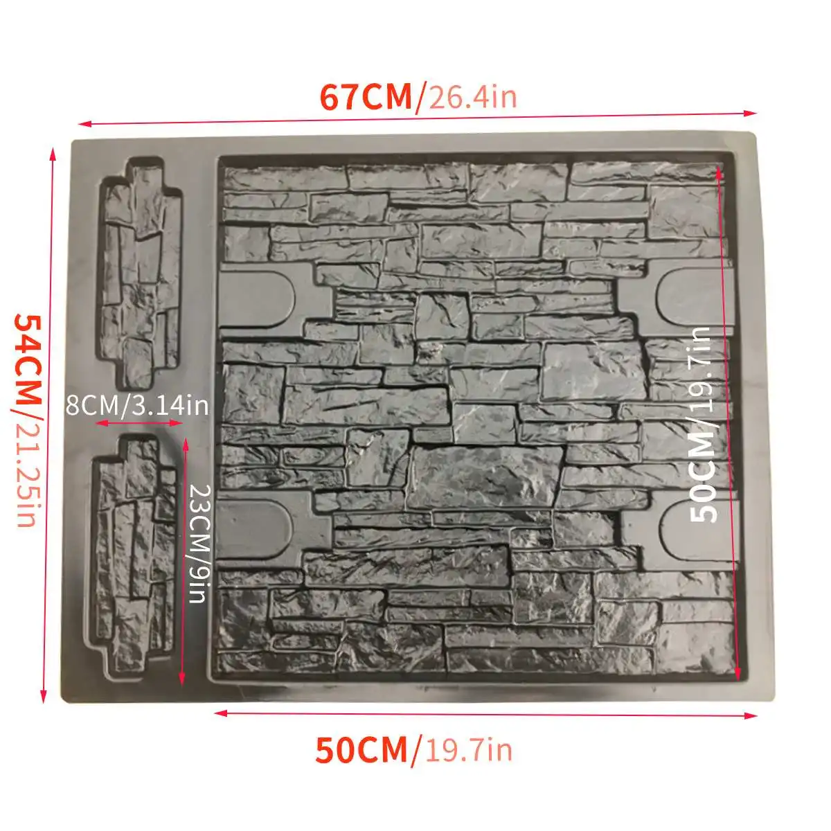Цементная стена кирпичная форма Украшение стен Садовый дом кирпич бетон Molud