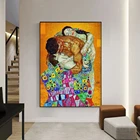 Абстрактная Классическая фотография Густава Климта на холсте, современные плакаты и принты, Настенная картина для гостиной, Декор