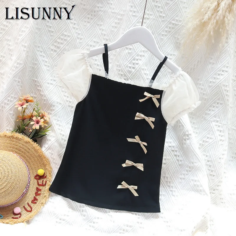 

Летнее платье для маленьких девочек LISUNNY, новые платья принцессы для малышей, юбка на подтяжках, милая Одежда для младенцев, детские милые ко...