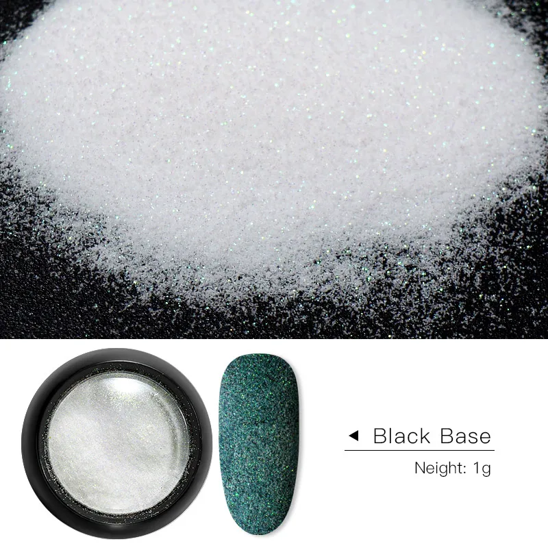 0.2g Ice Transparent Mirror Nail Glitter Powder Mirror Glitter UV Gel Pigment Magic Chrome Dust 6 Colors Nail Art Decorations - Цвет: Z014
