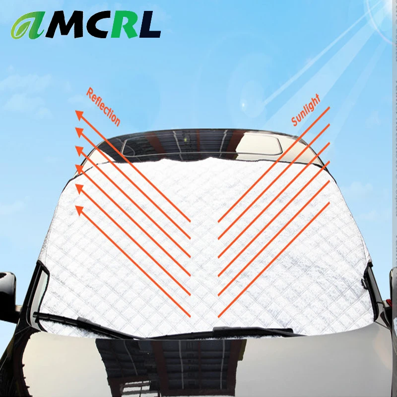 

Car Window Sunshade Covers for Auto Windshield Sun Shade 3layers Frost Ice Windshield Snow Ice Protector Window Sun Shade Cover