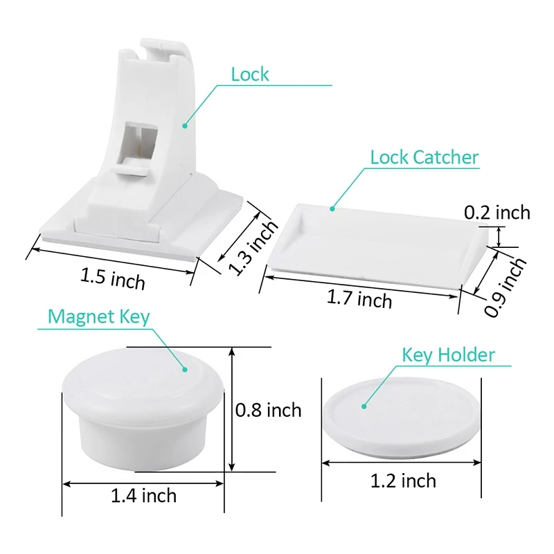 

1Set Child Lock Children Protection Baby Safety Lock Drawer Latch Cabinet Door Lock Limiter Children Security Locks