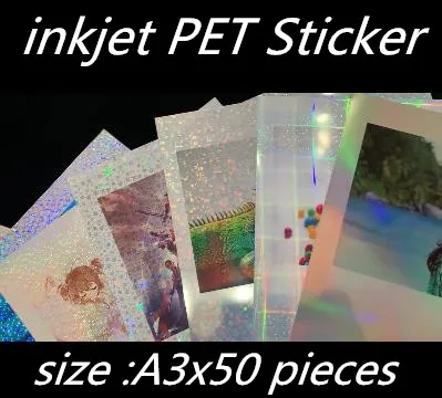 

A3 size 50 pieces Self adhesive inkjet film sheets for DIY photo making
