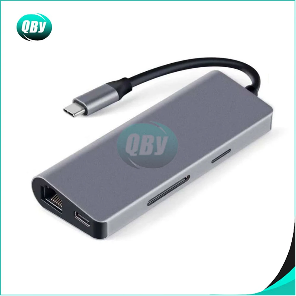 USB Type C TC71N концентратор 7 в 1 для HDMI 4K RJ45 Gigabit Ethernet LAN 3 0 SD/TF кардридер адаптер MacBook |