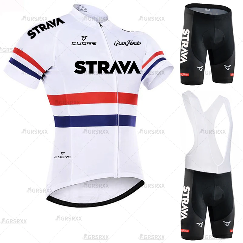 

2021 распродажа, летняя мужская одежда для велоспорта STRAVA, дышащая велосипедная форма для горного велосипеда, мужской комплект из Джерси с ко...