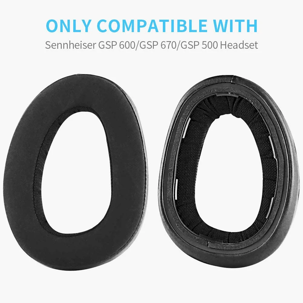 Replacement Earpads Ear Pads Cushion Muffs Headband For Sennheiser GSP670 GSP600 GSP550 GSP500 GSP 670 600 550 500 Headphones
