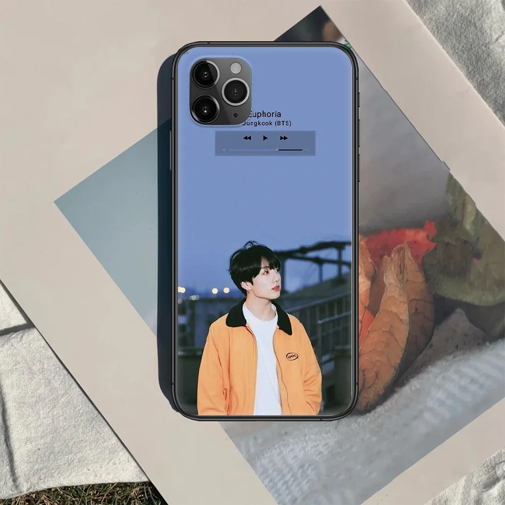 

KPOP Jungkook Phone Case Cover Hull For iphone 5 5s se 2020 6 6s 7 8 12 mini plus X XS XR 11 PRO MAX black Waterproof Trend