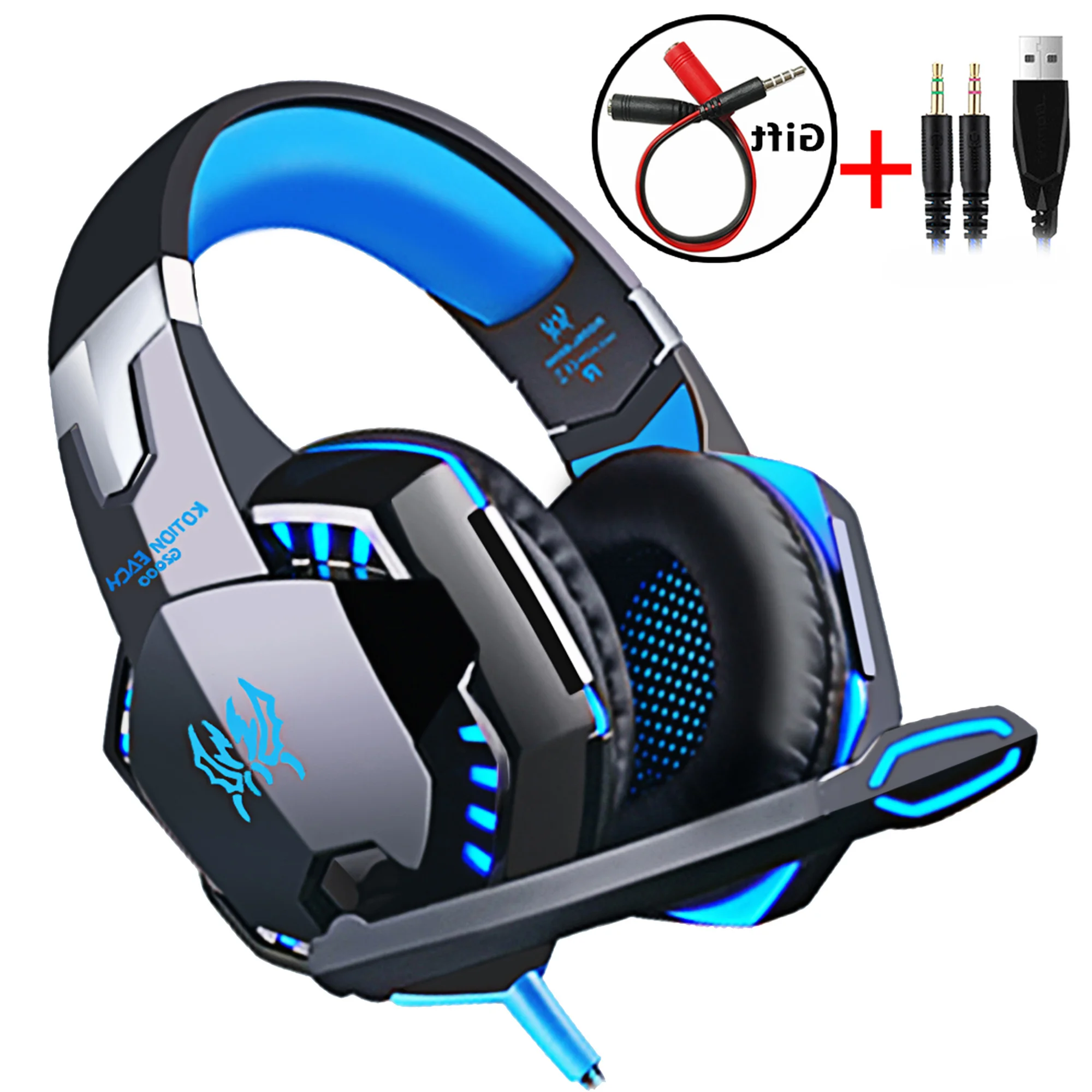 

Wired Gaming Headset Headphones Surround sound Deep bass Stereo Casque Earphones with Microphone For Game XBox PS4 PC Laptop
