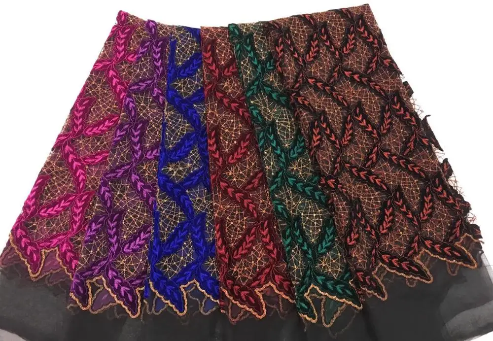 Высокое качество африканская DIY цветочная кружевная ткань нигерийские вышитые