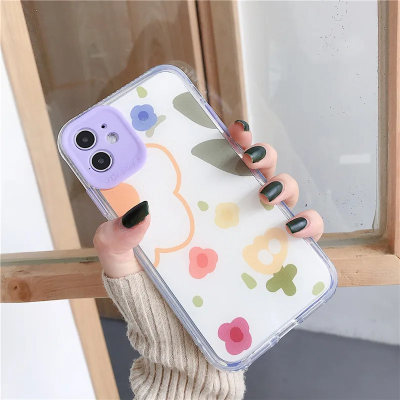 Милый Smiley хлеб Кролик шаблон прозрачный мягкий пластиковый чехол с блестками для