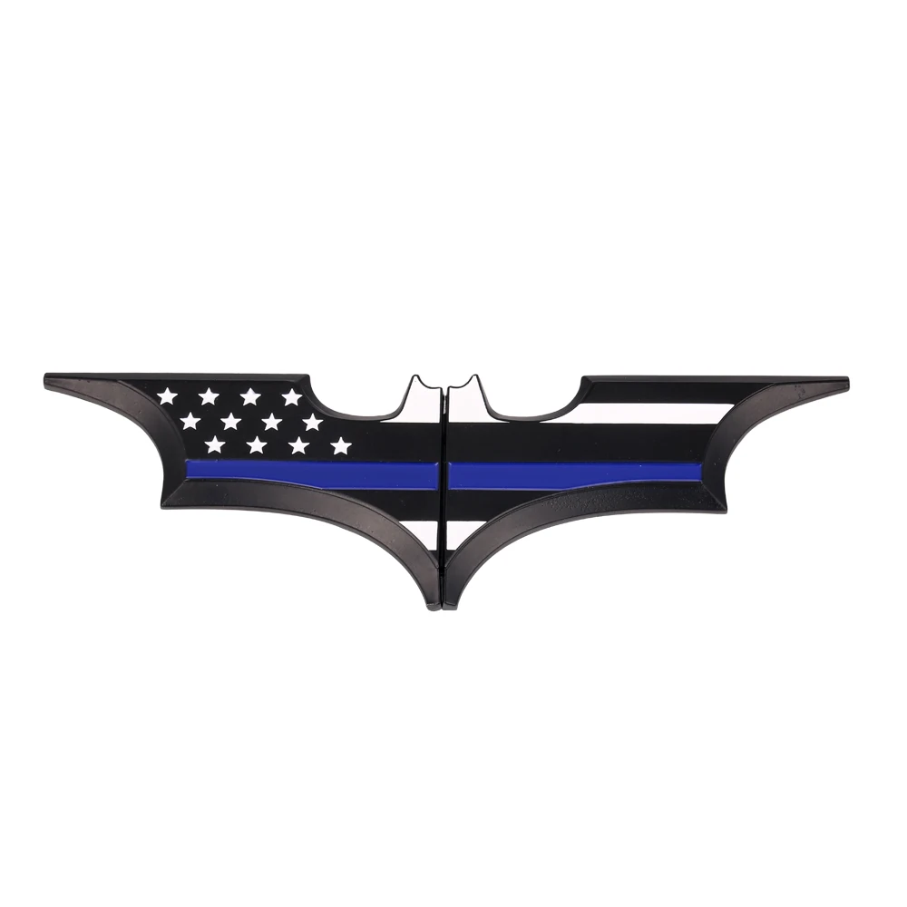 Темно Kight американский флаг США с тонкой синей линией металлический магнитный
