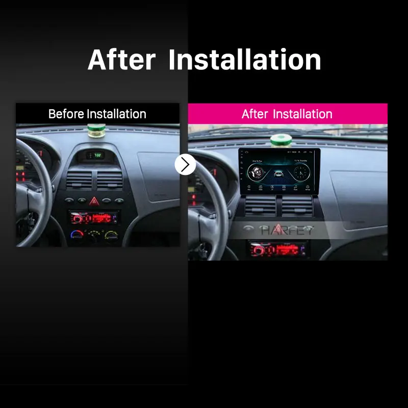 Harfey 9 дюймов Android 1 gps Автомагнитола для Saipa tiba 2014 с Bluetooth AUX wifi Поддержка Carplay TPMS DAB + HD