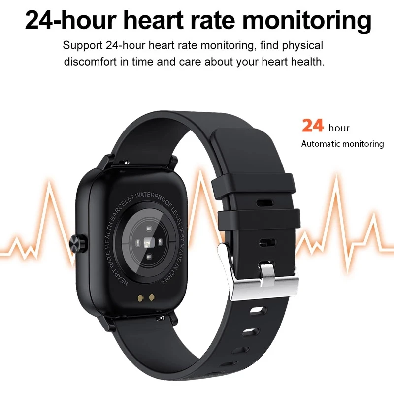 lige new men smart watch wristband men women sport clock heart rate monitor sleep monitor bluetooth call smartwatch for phone free global shipping