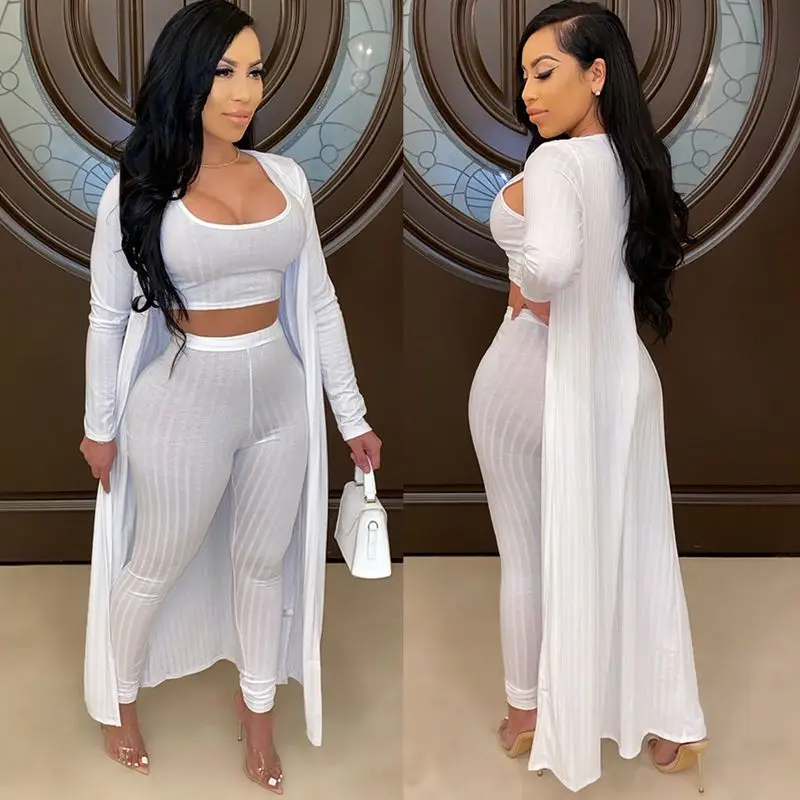 

3 Piece Set Women Three Pieces Sets Spring Clothes Home Suit Autumn Clothing Women Three Piece Set 2021 Streetwear