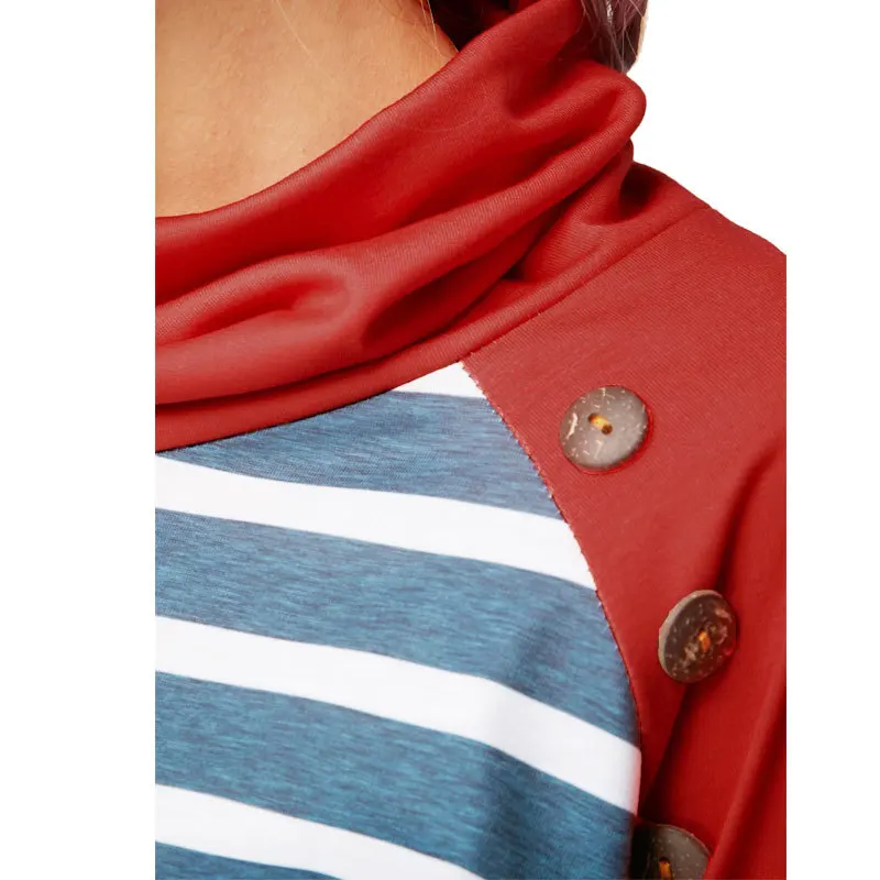 

European Style Woman Tshirt Long Sleeve Tee Top Female Strip Spring Autumn T-shirt Woman