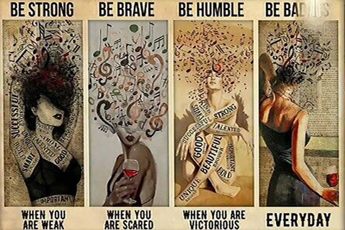 

Металлический жестяной ретро-знак Be Strong Be Brave Be Humble Be Badass Girls, винтажный коттедж для сада, ресторана, фермы, магазина кофе