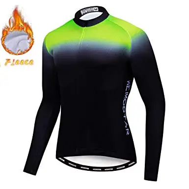 New long sleeve cycling Jersey Men's team Autumn winter Thermal fleece clothing ropa ciclismo biking spain brazil | Спорт и