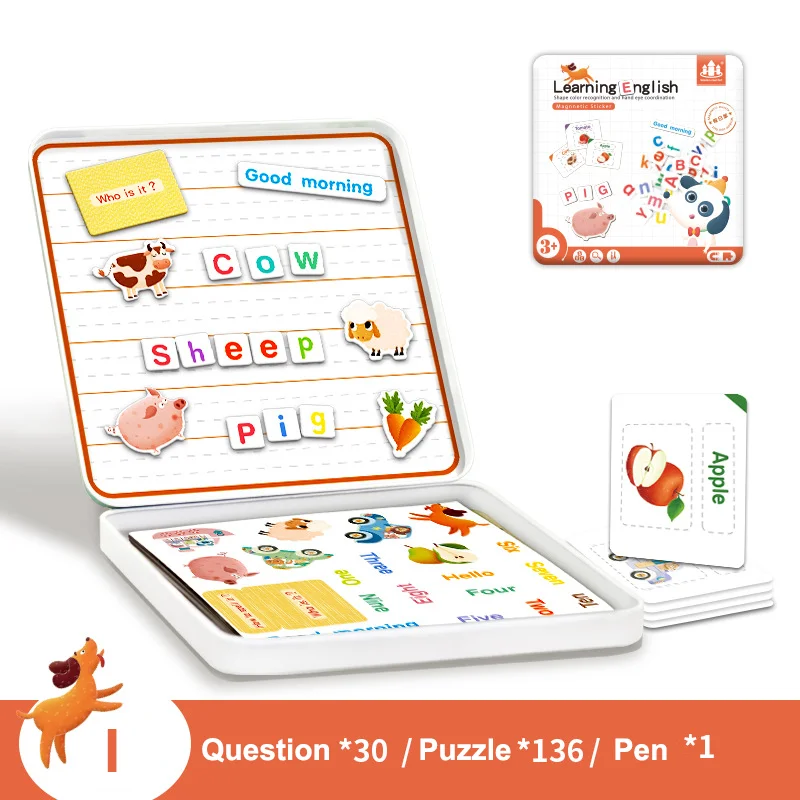 Детский Умный Магнитный пазл-головоломка 3D обучающая доска для рисования