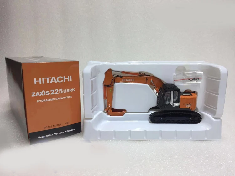 1:50 Hitachi zaxis zx225usrk-3 HITACHI Роторный экскаватор из сплава модели подарки Сувенирные
