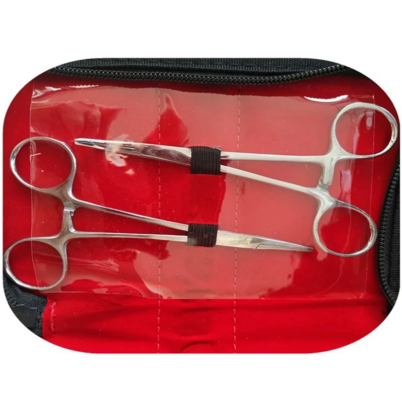 

1 Set Suture Training Kit Skin Operate Suture Practice Tool Kit & 12 Pcs Needle Suture Nylon Monofilament