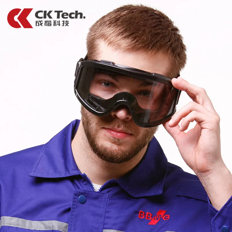CK Tech. Черные защитные очки высокой четкости противотуманные защитные очки для спорта и велоспорта пыленепроницаемые рабочие очки анти-шок