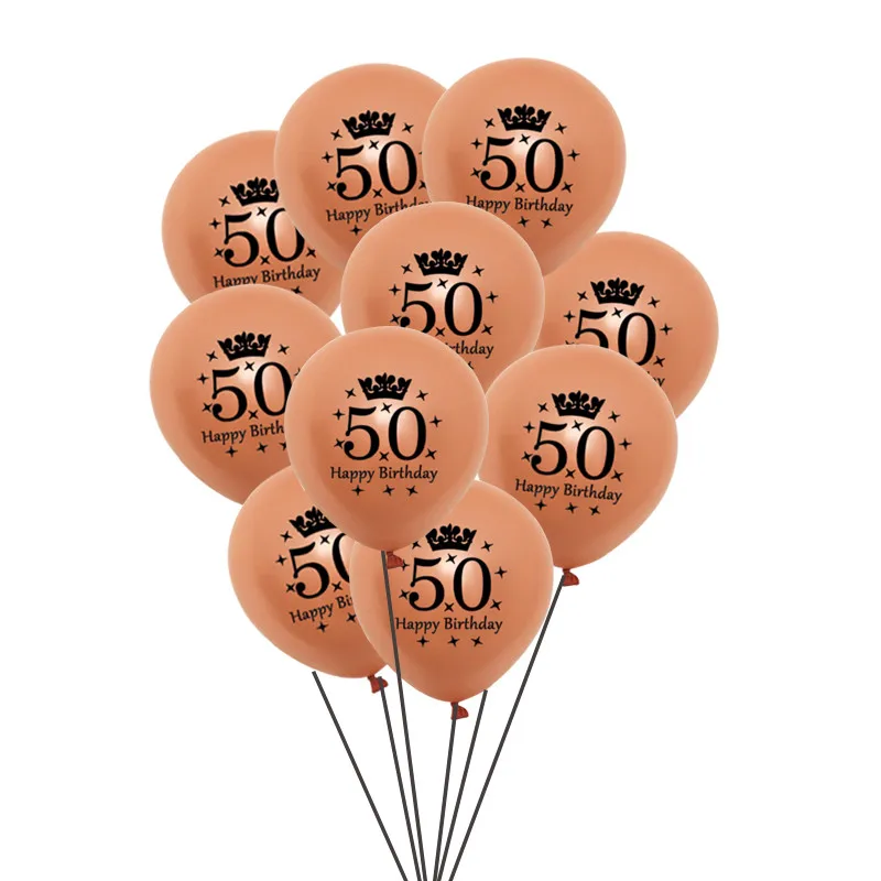 10 шт. латексные воздушные шары из розового золота 12 дюймов|Воздушные и