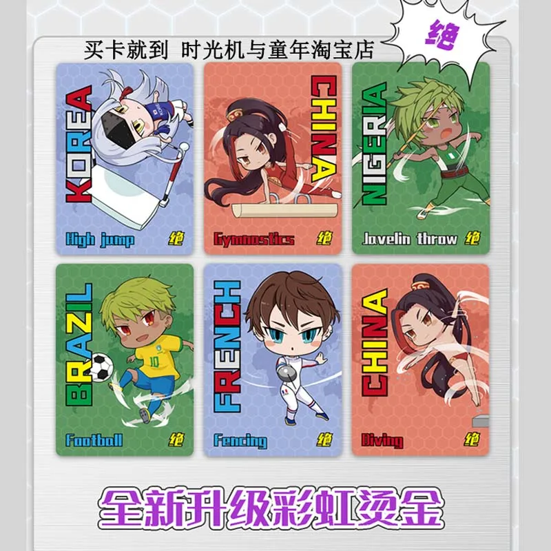 Juego de cartas de worlbanks para ni&ntilde;os, juguete de colecci&oacute;n de Personaje de Anime, regalo para chico-2