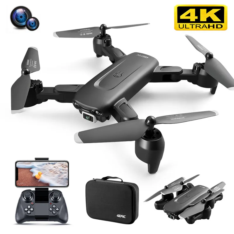 

V12 RC Drone 4K Profesional HD Wide Angle Camera RC Quadcopter With 1080P WiFi Fpv Portable Mini Foldable Drone Child Toys