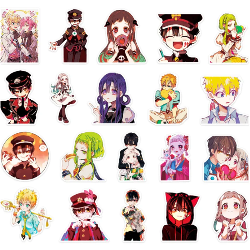 Pegatinas impermeables de Anime para ni&ntilde;os, juguetes decorativos de Bondage, nuevo chico, grafiti Hua Zijun, guitarra port&aacute;til, venta al por mayor, 10/30/50 Uds.-2