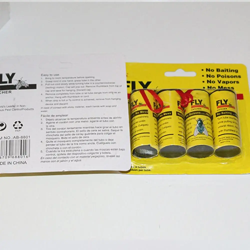4 шт сильная липкая Fly Бумага бытовой мух насекомых клей уловитель безопасности