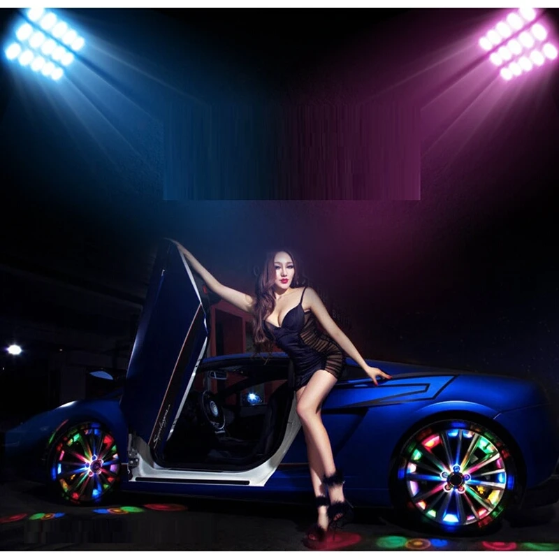 

Samochodowe Lumiere Carro Gadget Accesorios Coche Luces Para Solar Wheel Decoration Light Auto Car Led Universal Decorative Lamp