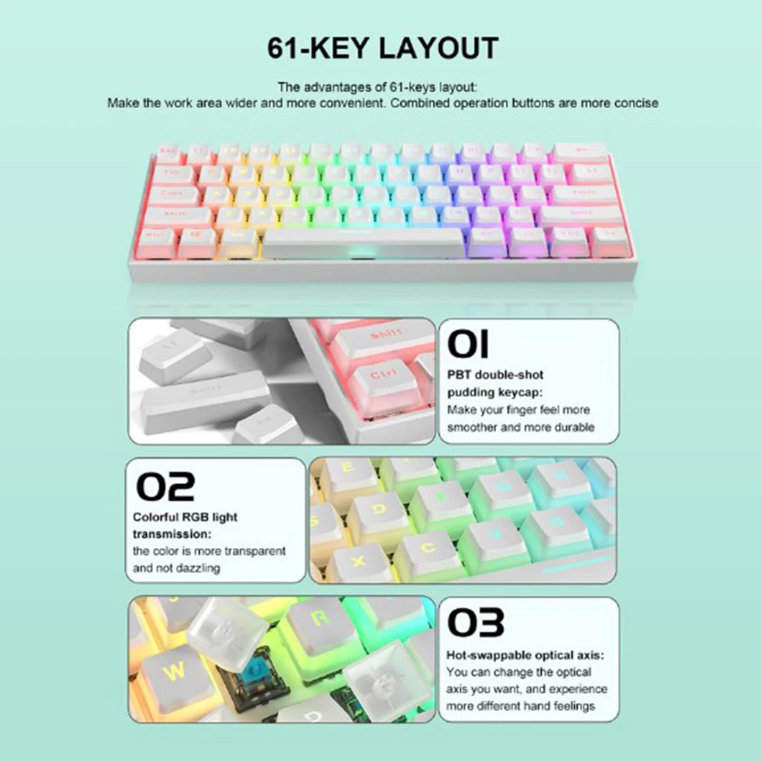 

61 , USB, RGB, , - , (