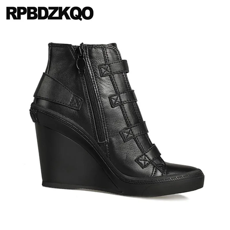 10 обувь ремни на каблуке больших размеров овчина Зимние сапоги женщин бренда